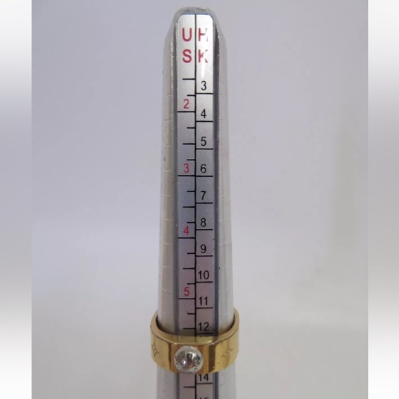 LOUIS VUITTON Nanogram Gold & Silver Ring - Size Small - Picture 14 of 14